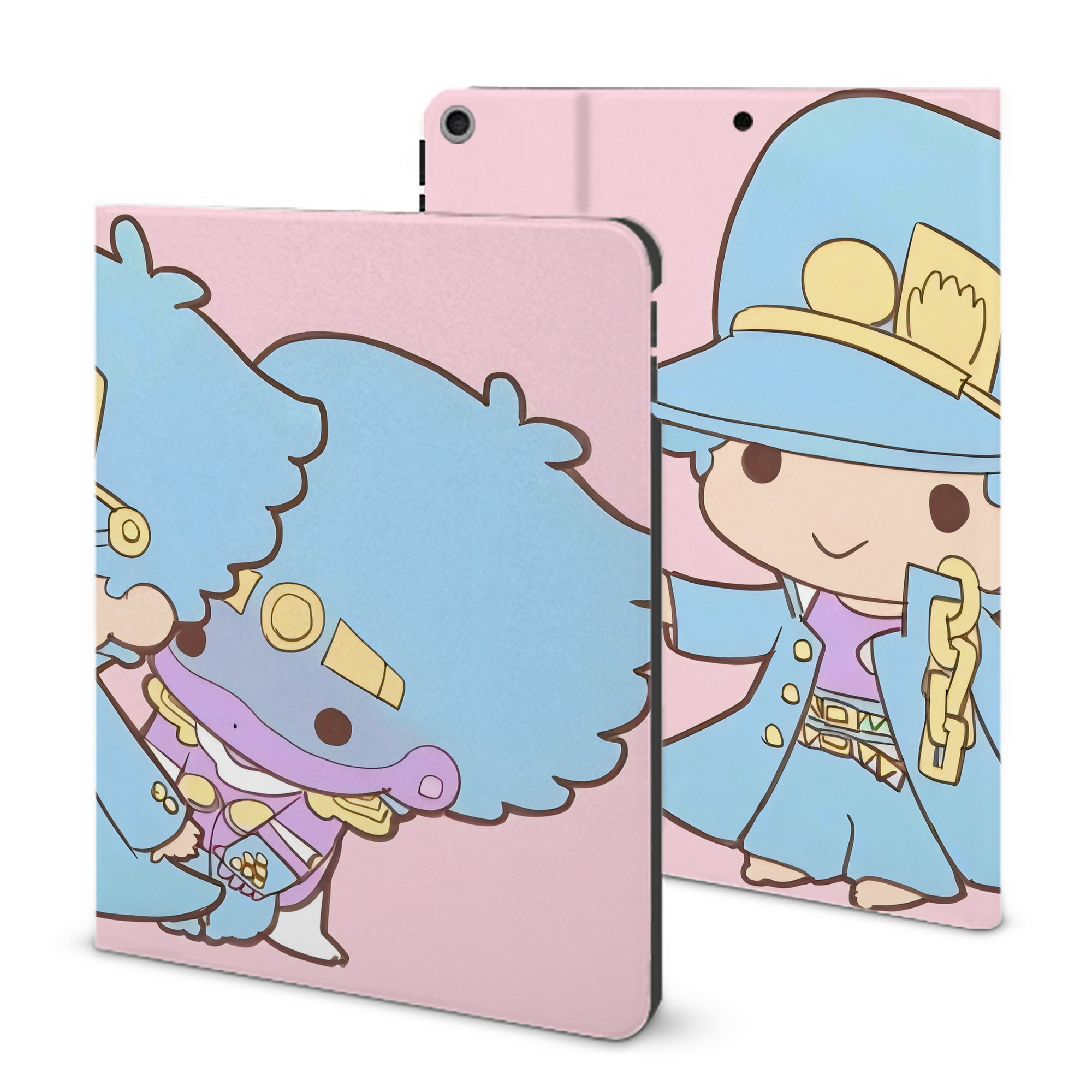 （画像用） ジョジョの奇妙な冒険 JoJo's Bizarre Adventure IPad ケース ブック型 PUレザー TPU 耐衝撃 軽量 薄型 ペン収納なし 全面保護 IPad 各モデル対応